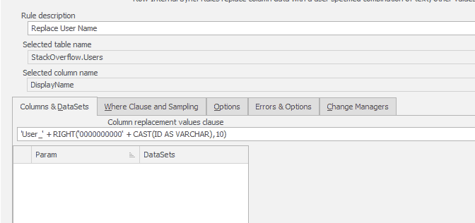 screenshot shows me setting up the custom ID
