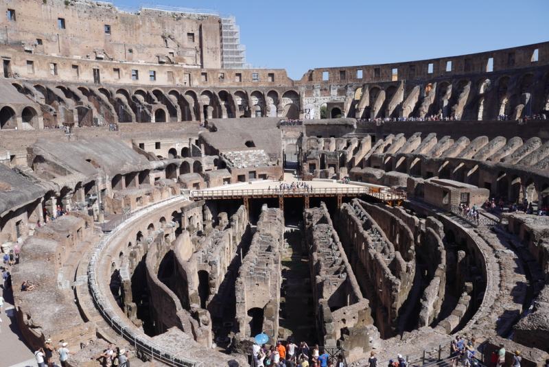 The colosseum is so immense I couldn’t fit in in my photo