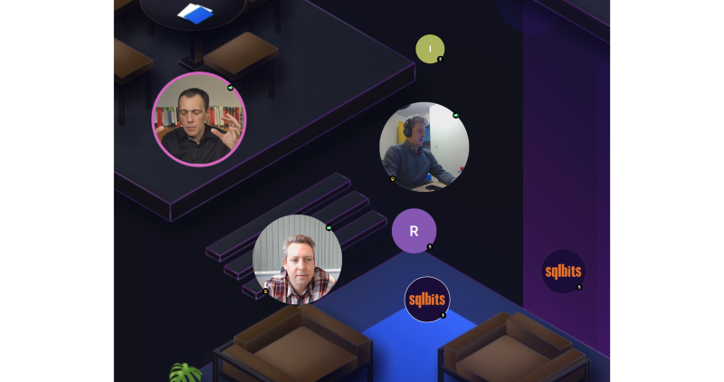 screenshot of a few attendees listening to Marco Russo answering questions on DAX