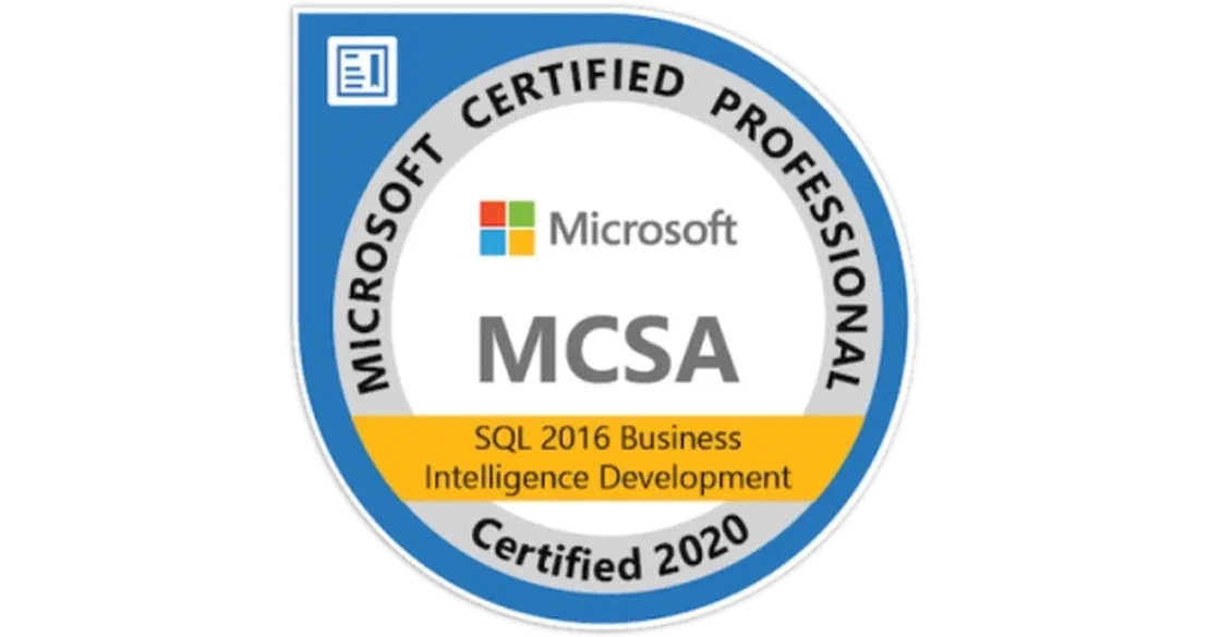 MCSA: SQL 2016 Business Intelligence Development