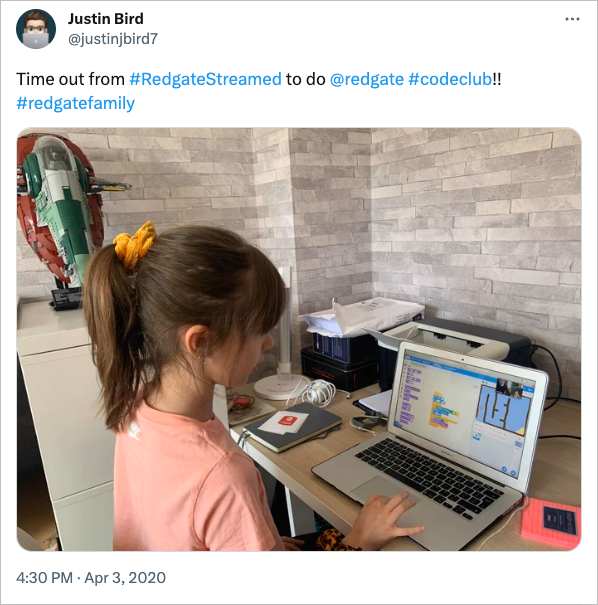 Image is of a tweet by justinjbird7 click on the image to see the original tweet